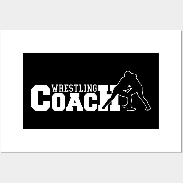 Wrestler Coach Funny Wrestling Dad Sport Gift Idea Wall Art by AngelGurro